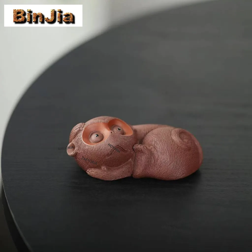 

Чайная фигурка-игрушка из исинской глины цзыша «Обезьяна с большими глазами» (Зодиакальный символ), старинный цветочный горшок, ландшафтный декор, статуэтка для чайной церемонии, украшение, аксессуары