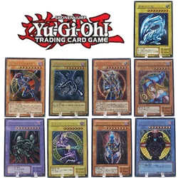 Yugioh-Blue Eyes White Dragon Coleção Cards, Dark Magician Girl, Red-Eyes, Black Dragon, Flash, Jogo de brinquedo japonês, Presente Anime