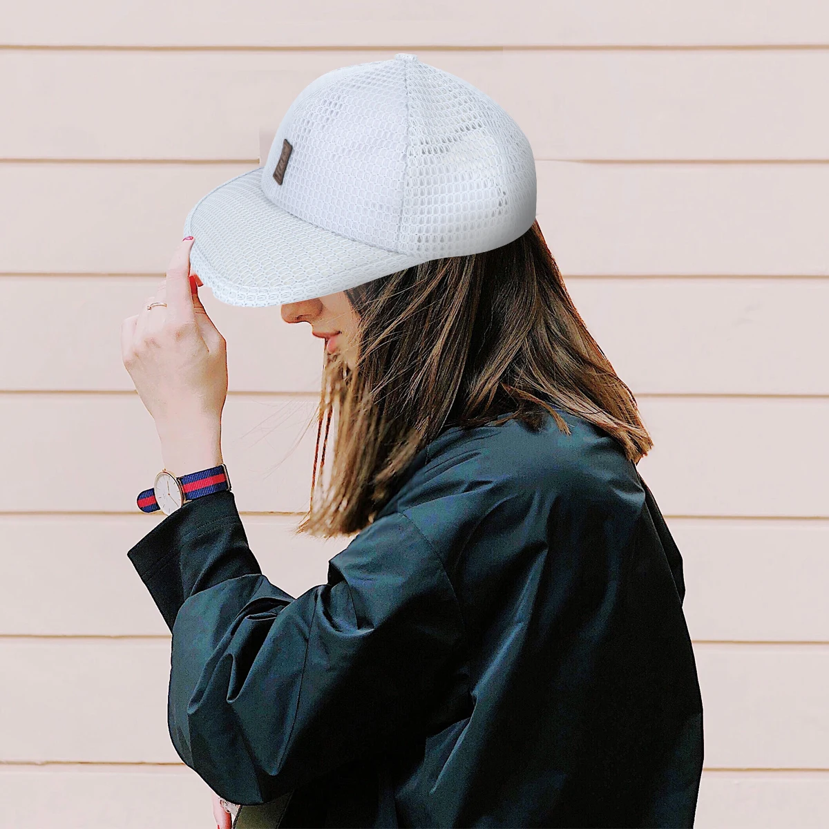 

Unisex Climbing Block Hat Outdoor Adjustable Peak Caps Baseball Caps Mesh Vent Holes UV Protection Baseball Hats