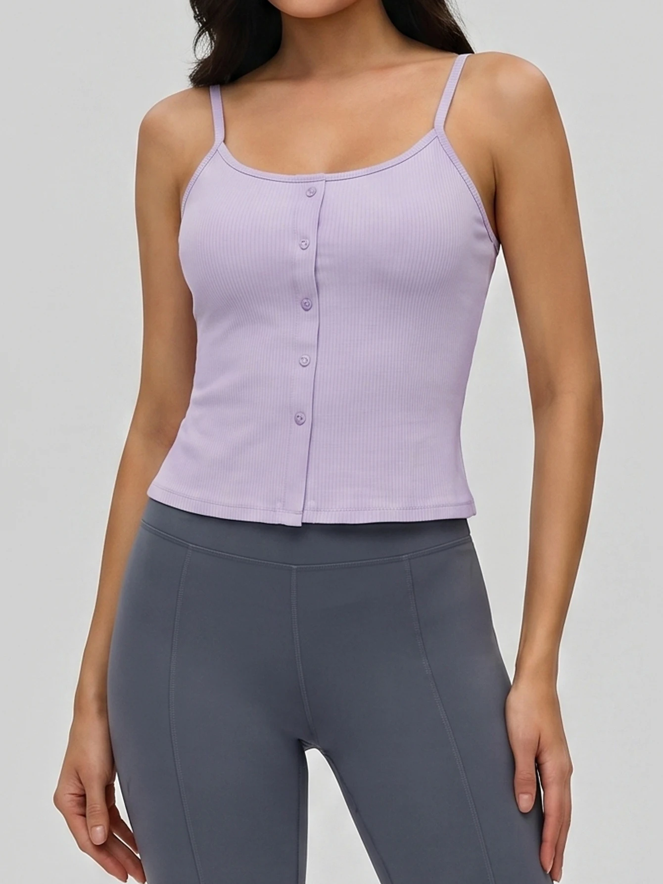 

New style backless camisole vest with chest cushion, versatile base coat for women, slim fit and slimming yoga clothes, top bra