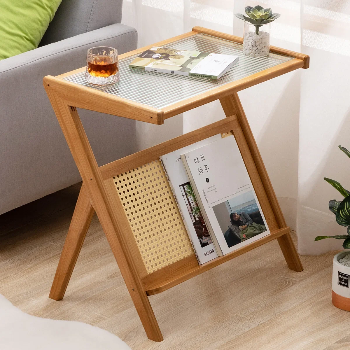 Living room sofa side table, side table small coffee table