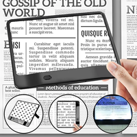 3X Reading Magnifying Glass, Full Page Magnifying Glass With LED Light, Suitable for Children And The Elderly to Read Books