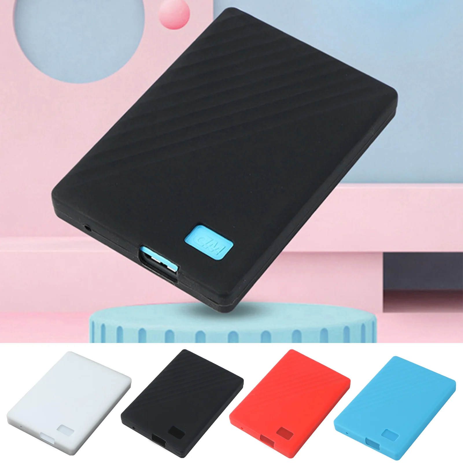 Silicone Protective Case HDD Hard Drive Disk Cover Sleeve Protector Skin for WD Western Digital My Passport 4T 5T