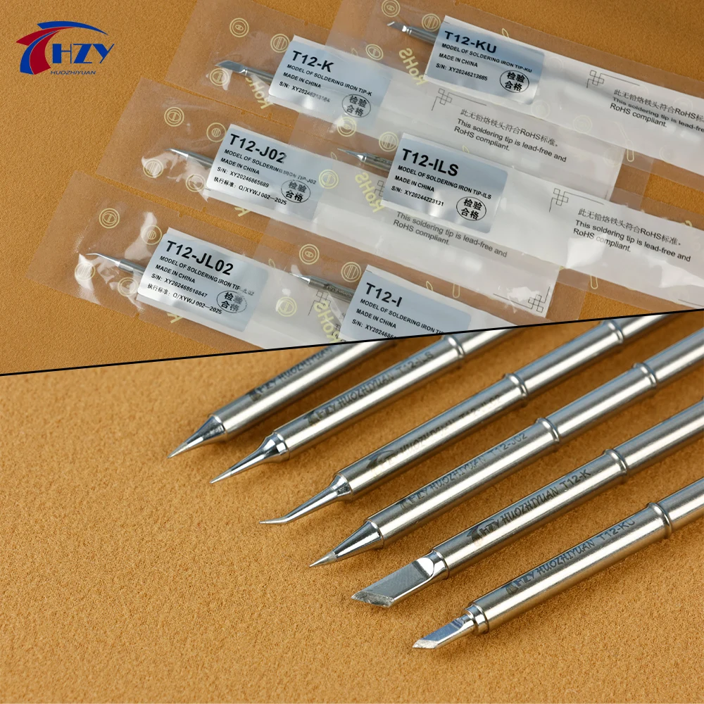 HZY T12 I ILS J02 JL02 K KU Punte per saldatore per Hakko Fx951 FAI DA TE T12 Saldatore elettrico Stazione di saldatura Strumenti di saldatura