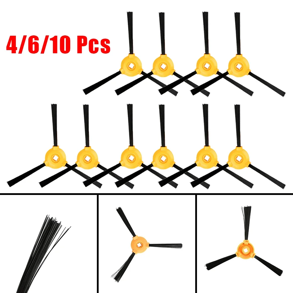 4/6/10pcs Side Brush Parts For Ecovacs N79S, N79SE, N79,N79W, Robot Vacuum Cleaner Spare Parts Side Brushes  Floor Cleaning Tool