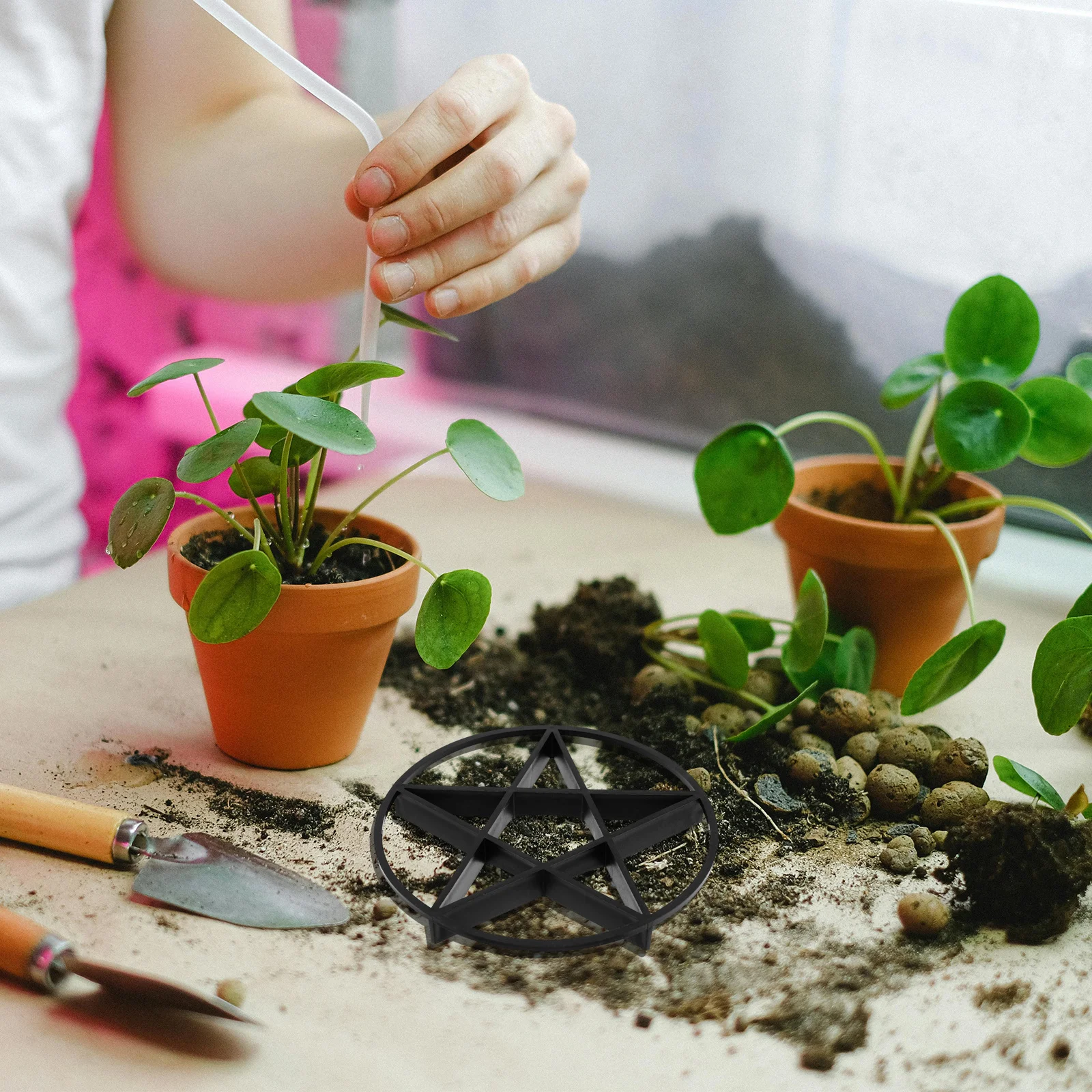 

10 шт., подставка для растений для горшков, уличная подставка для цветочного горшка, приподнятое основание, вентилируемая, водостойкая, прочная, стабильная опора из полипропилена, плантатор