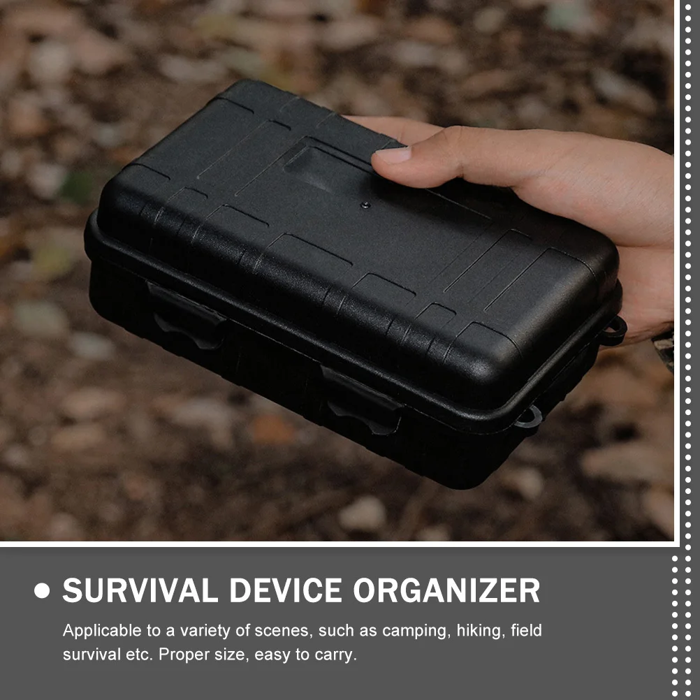 2Pcs Survival Storage Boxes Portable Shockproof Wear-Resistant Outdoor Multi-Function Survival Supplies Container