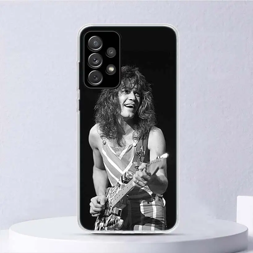 Eddie Van Halen Graphic Guitar Soft Case For Samsung Galaxy A15 A14 A13 A12 A55 A54 A53 A52 Phone Cover A35 A32 A33 A25 A23 A22 