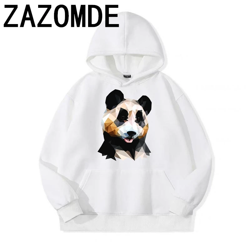 

ZAZOMDE Cotton Hoodies Man Harajuku Pullover Tops Sweatshirt Unisex Fashion Cartoon Animal Print Hoody Streetwear Autumn Clothes