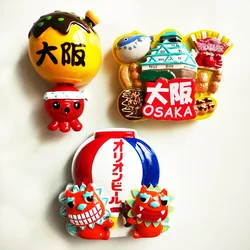 Japanese missile baby Osaka Dotonbori Okinawa lion resin tourism commemorative three-dimensional refrigerator stickers