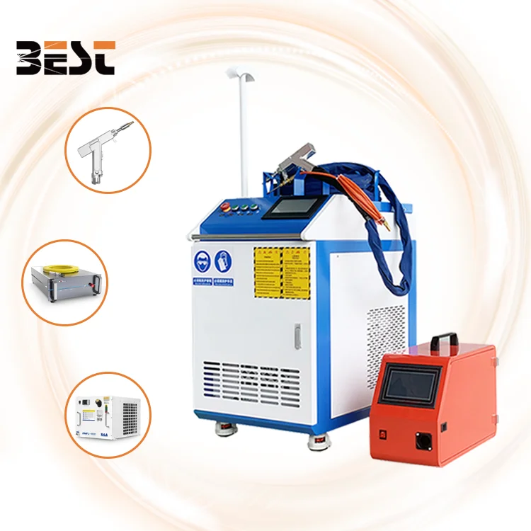 

Портативный волоконно-лазерный сварочный аппарат, сварочный аппарат 1000 Вт 1500 Вт 2000 Вт 3000 Вт 3 в 1