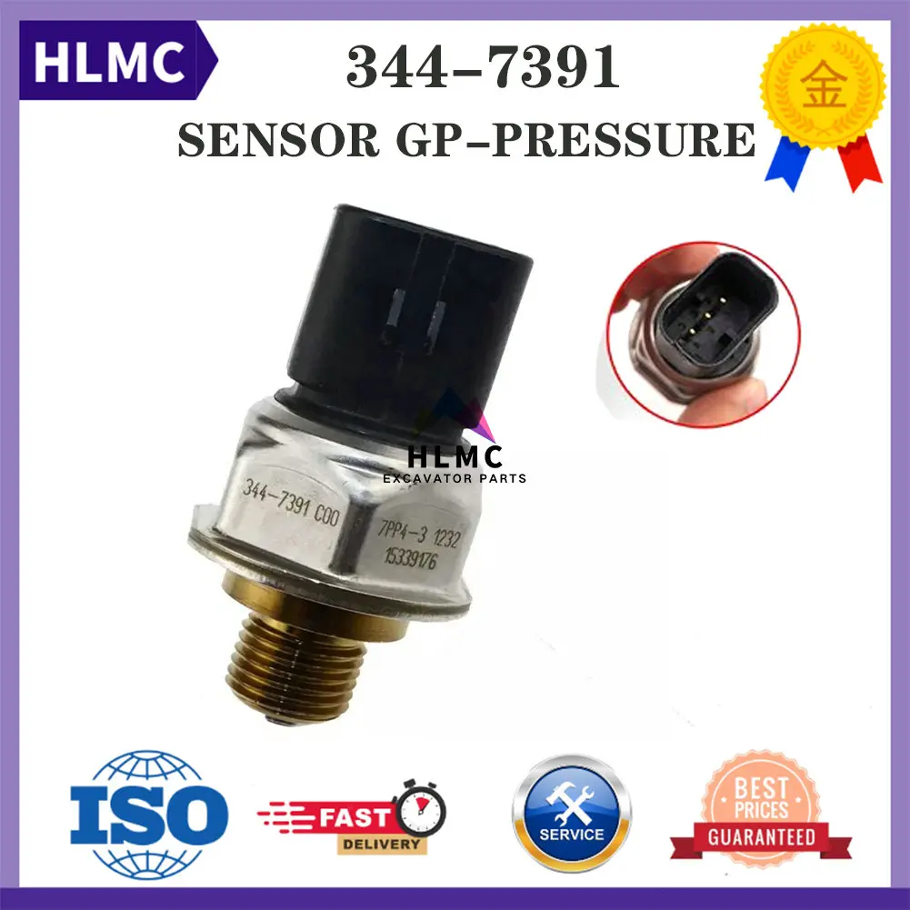 

Common Rail Pressure Sensor 7PP4-3 3447391 344-7391 Backhoe Loader 420F 428F 430F 432F 434F 444F 450F Engine C4.4 C3.3B