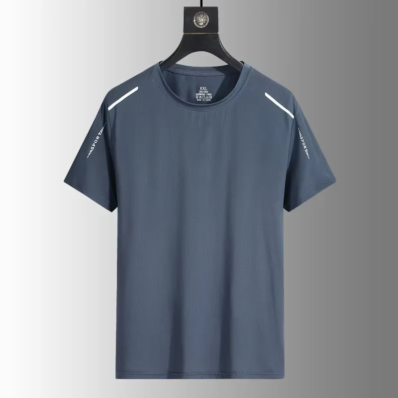 Camisetas de secado rápido para correr para hombre, camisetas transpirables para senderismo y pesca, camiseta corta elástica suave para deportes al aire libre, camiseta de verano