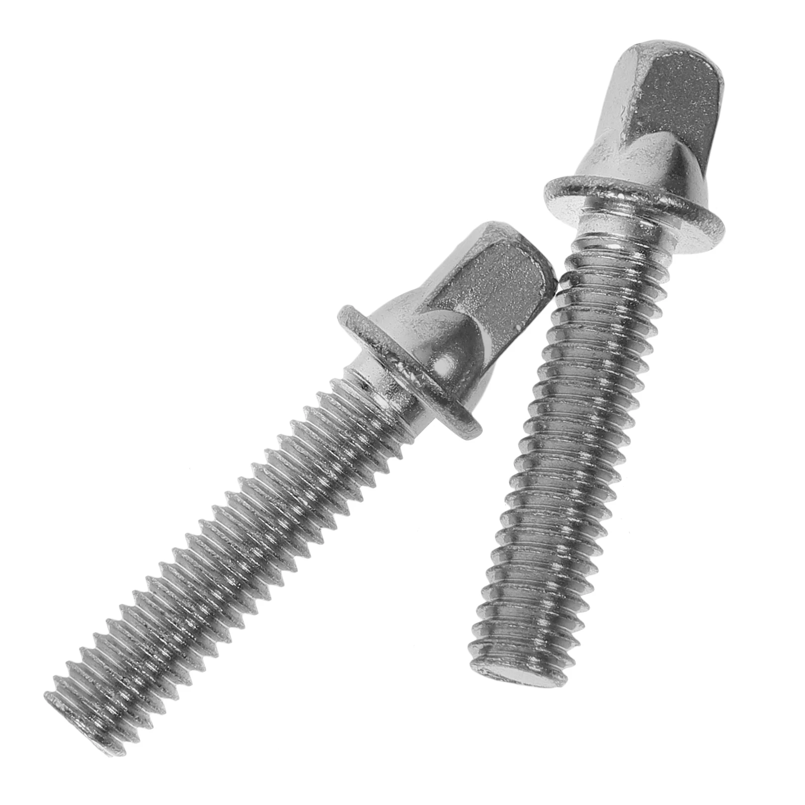 

2pcs Drum Lug Screws Tension Mounting Silver Hardware Snare Bass Drum Set Lightweight Durable Replacement Accessories