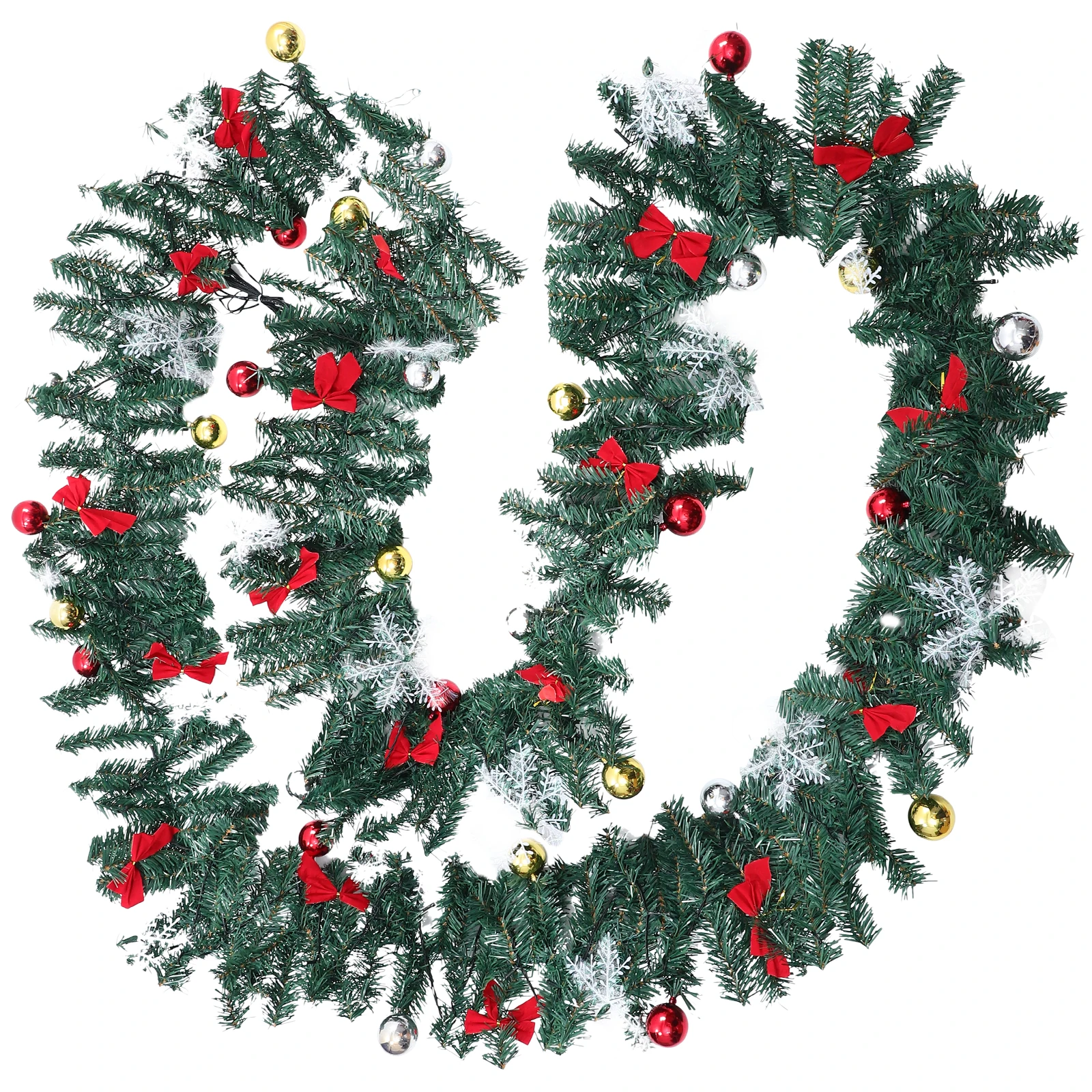 

5M Warm White LED Light for Christmas Decor Artificial Pine Wreath Making Supplies Holiday Party Xmas nament