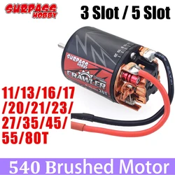 Surpass Hobby 540 Brushed Motor Brush 5 Slot 35T 45T 55T for 1/10 1/12 1/14 1/16 RC Car Crawler Truck Traxxas Trx4 Scx10 WLtoys