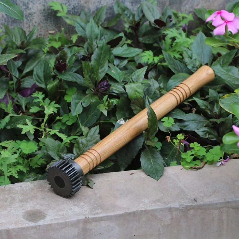 40cm Outdoor EDC Gear Trench Stick Steel Hammer Head Car Emergency Window Breaker Tools