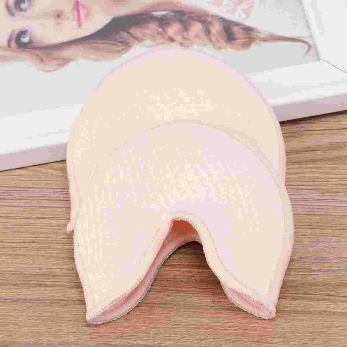 1Pair Ballet Toe Cover Set Pointe Shoes Foot Cover Dance Shoes Stretch Knit Cloth Ballet Shoes Dance Toes Foot Care Tool Size S