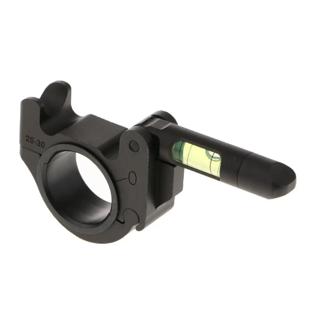 25.4mm/30mm Universal Aluminum Alloy Flip Sight Fixture Tube Clamp Bubble Spirit Level