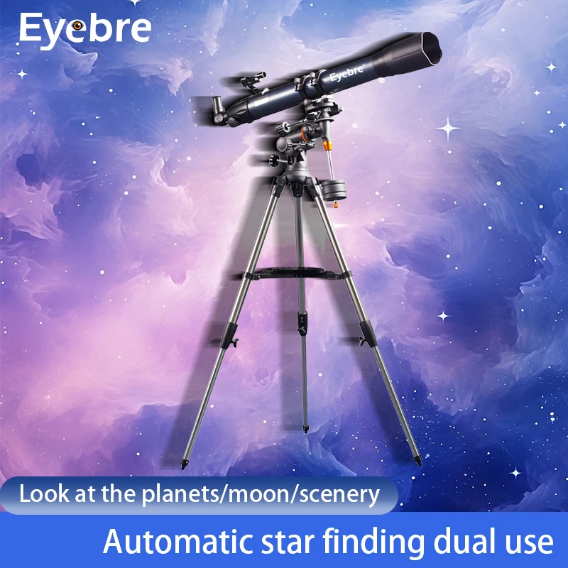 

90080EQ Professional Astronomical Telescope Monocular Refraction Equatorial Telescope View The Moon See The Planets