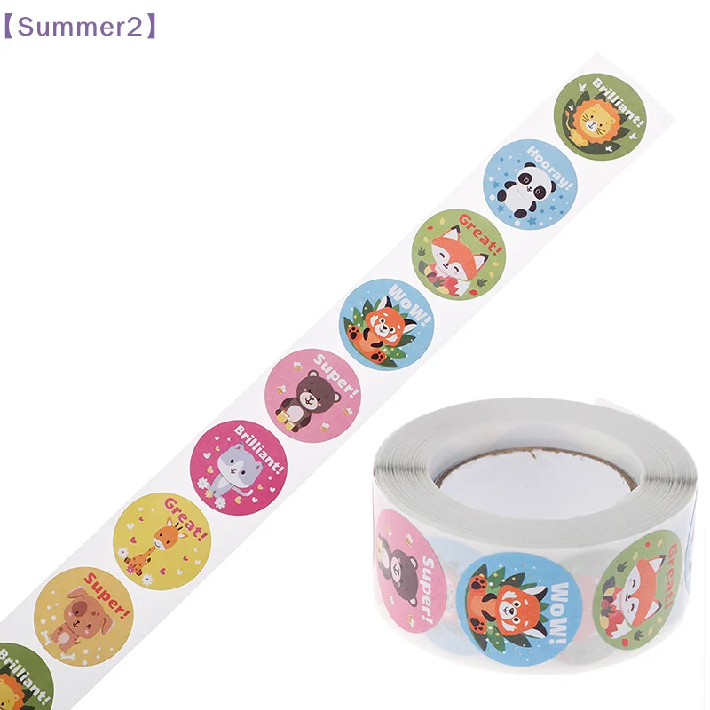 500pcs Teacher Reward Stickers Cute Animal Stickers School Motivational Stickers〔Sum2〕