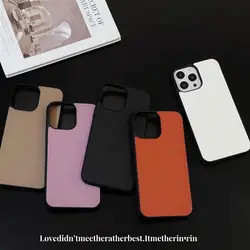 Apple 15promax leather mobile phone case iPhone13 litchi pattern 11 all-inclusive 12 anti-fall 13 mobile phone case