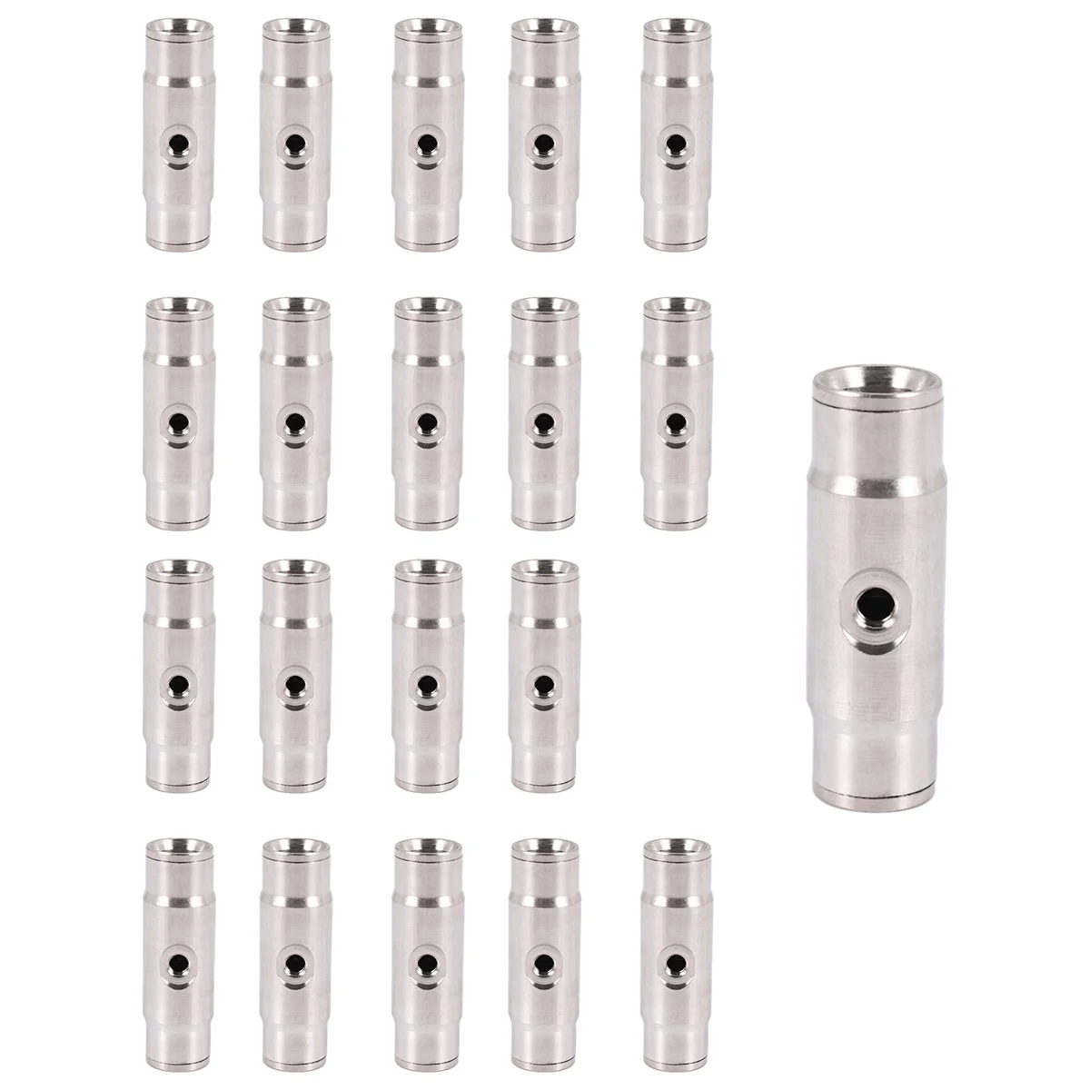 3/8 Inch Mist Cooling System Quick Connect Joint 3/16 Inch Mist Nozzle T-Connector (20Pcs)-(Diameter: 3/8 Inch, Color: Single