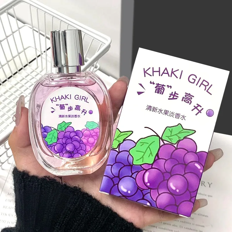 

Young Girl Women's Perfume Fruity Fragrance Light Long Lasting Scent Grape Strawberry Orange Sweet Aroma 30ml Fresh and natural