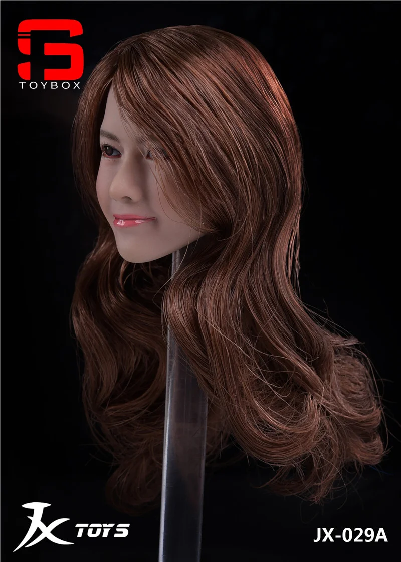 JXTOYS-029 1/6 skala azjatyckie piękno mikro wyraz głowa rzeźba Model Fit 12 cali kobieta żołnierz figurka lalki ciała