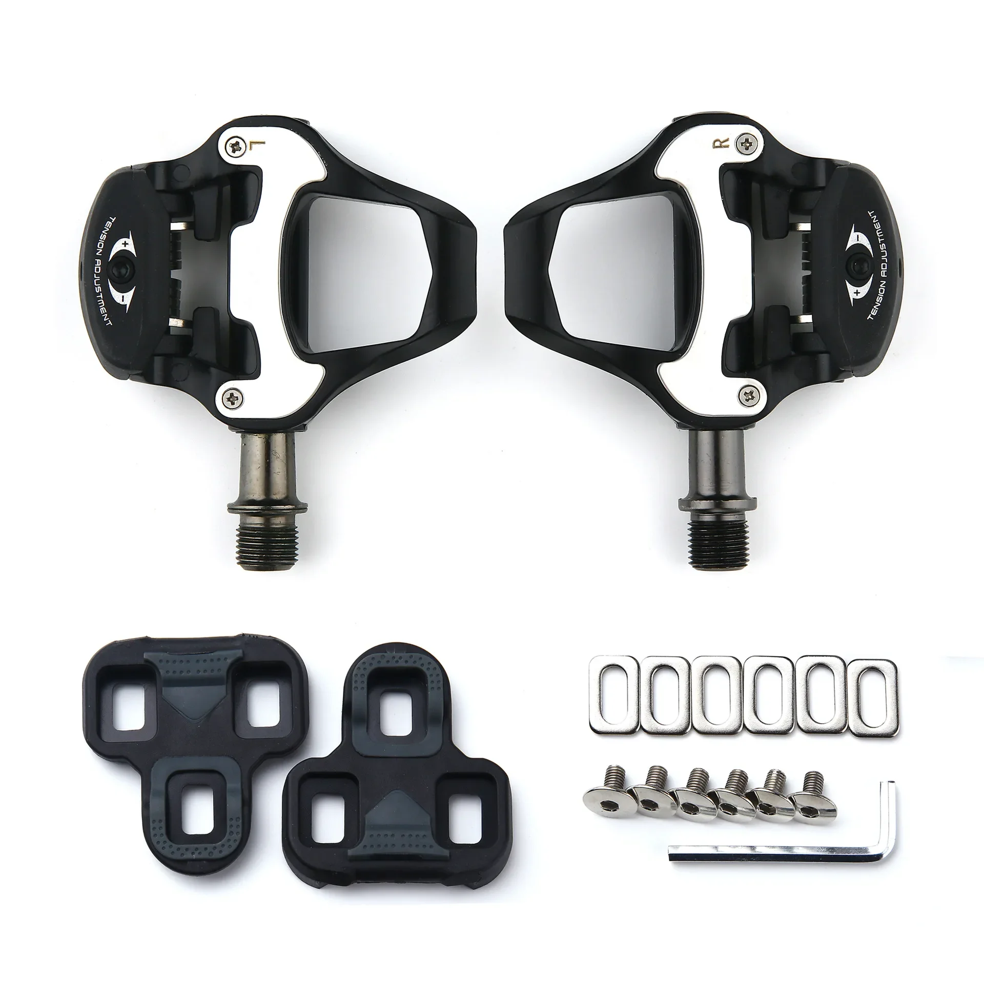 Road Bicycle Foot Locking Pedals Compatible with LOOK KEO Latch Piece Cleat Locking Shoes Bike Pedal Bicycle Accessories