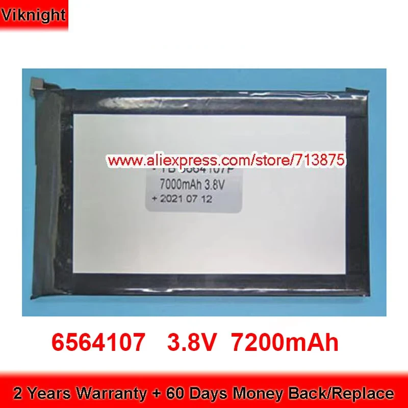 6564107 Battery 6664107 for Gpd Pocket 1 Mini X7−Z8750 Laptop 3.8V 7200mAh