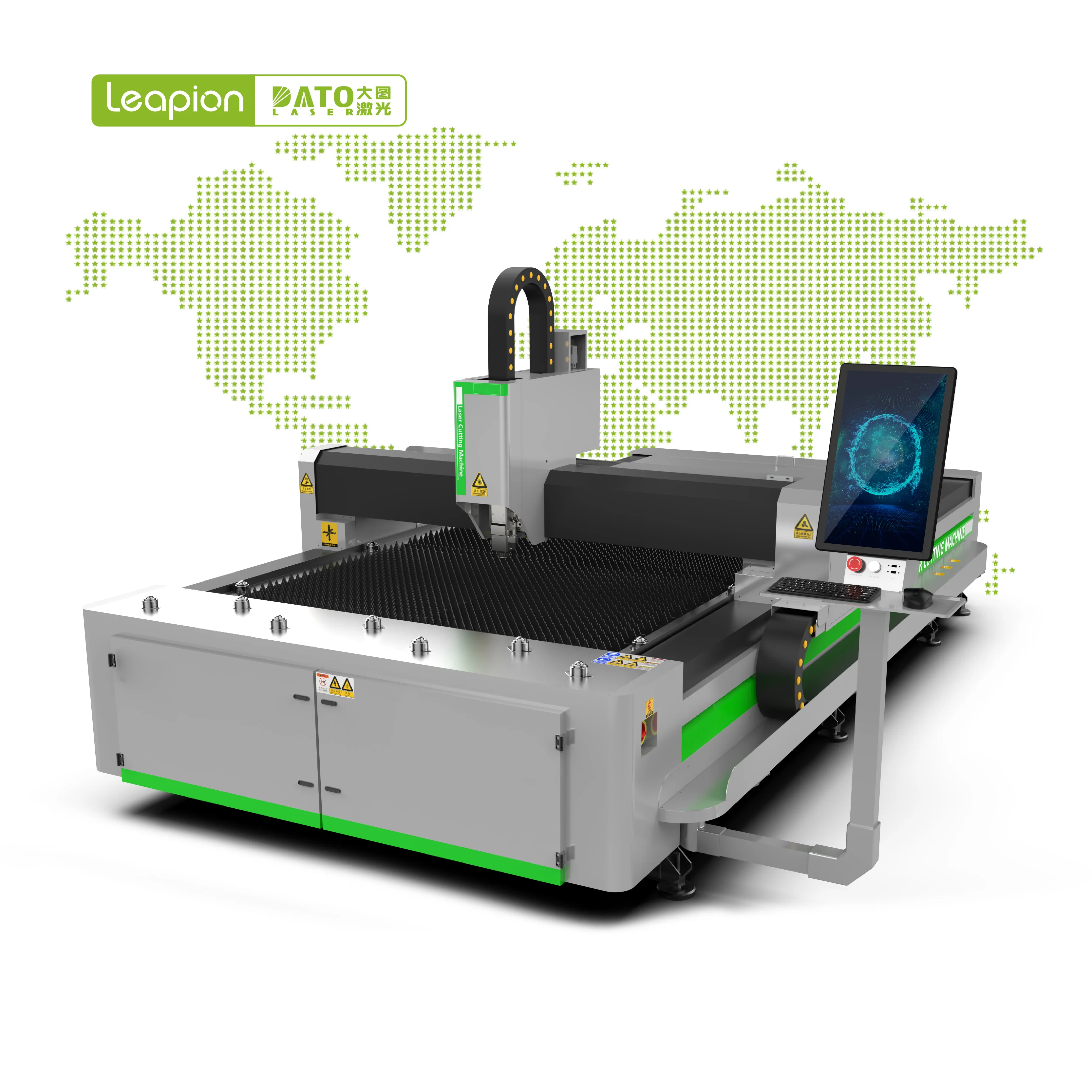 

1500W CNC Fiber Laser Cutting Machine, Precision Cutting of Stainless Steel, Three-year Warranty and After-sales Service.