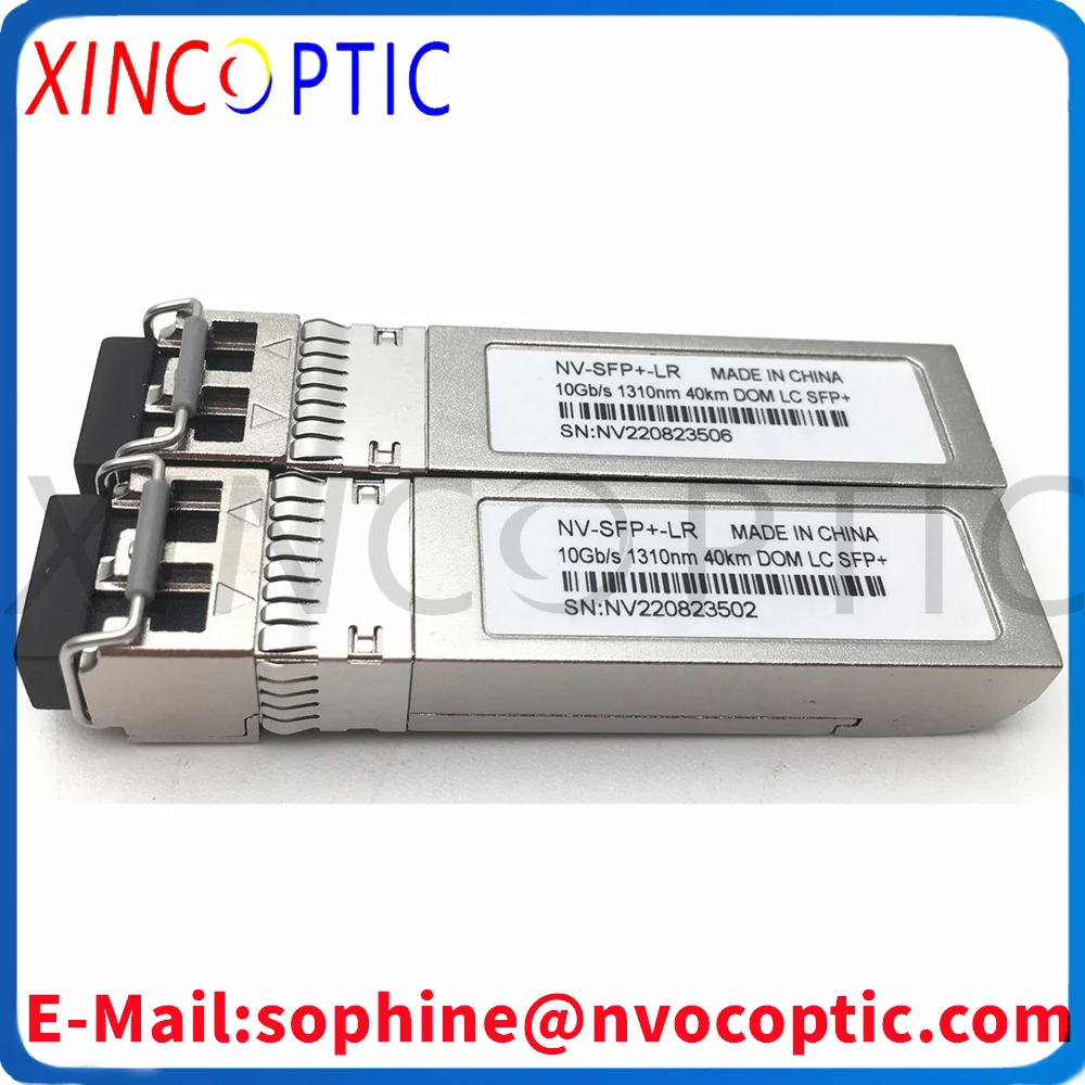 

2 шт., парчовый 10G-SFPP-ER40, совместимый модуль 10GBASE-ER SFP + 1310 нм, 40 км DOM, одномодовый дуплексный LC SMF, оптоволоконный модуль приемопередатчика