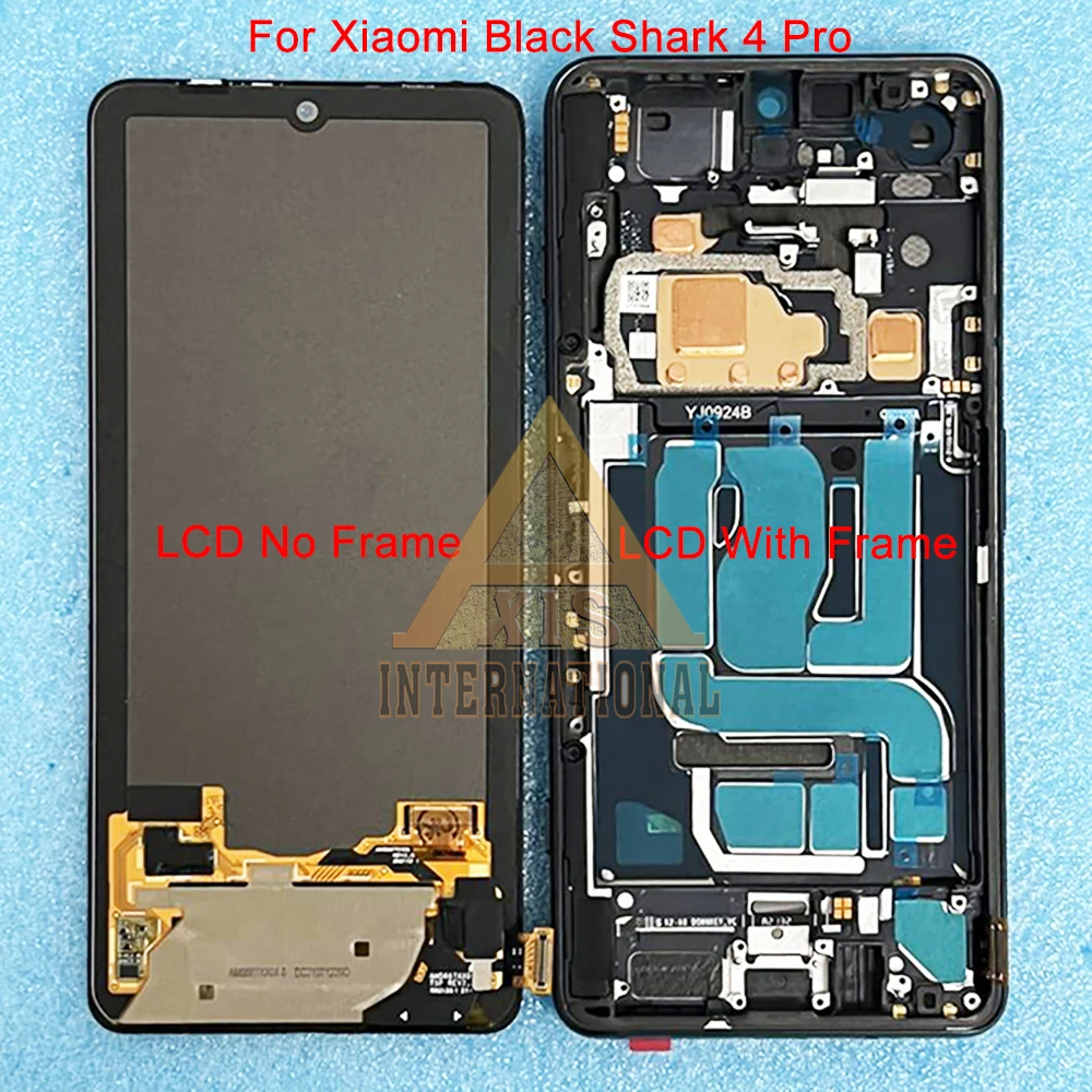 Oryginalny 6,67 \'\'dla Xiaomi BlackShark 4 4 Pro 4S 4S Pro PRS-H0/A0 rama ekranu LCD ekran dotykowy Digitizer dla Black Shark 5