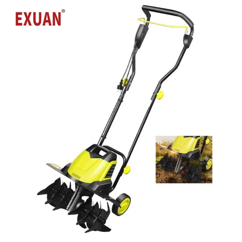 Elétrica de Pequena Escala Escarificador Arado Multifuncional Jardim Giratório Cultivador Cultivador Bulldozer 1500w2400w Escarificador