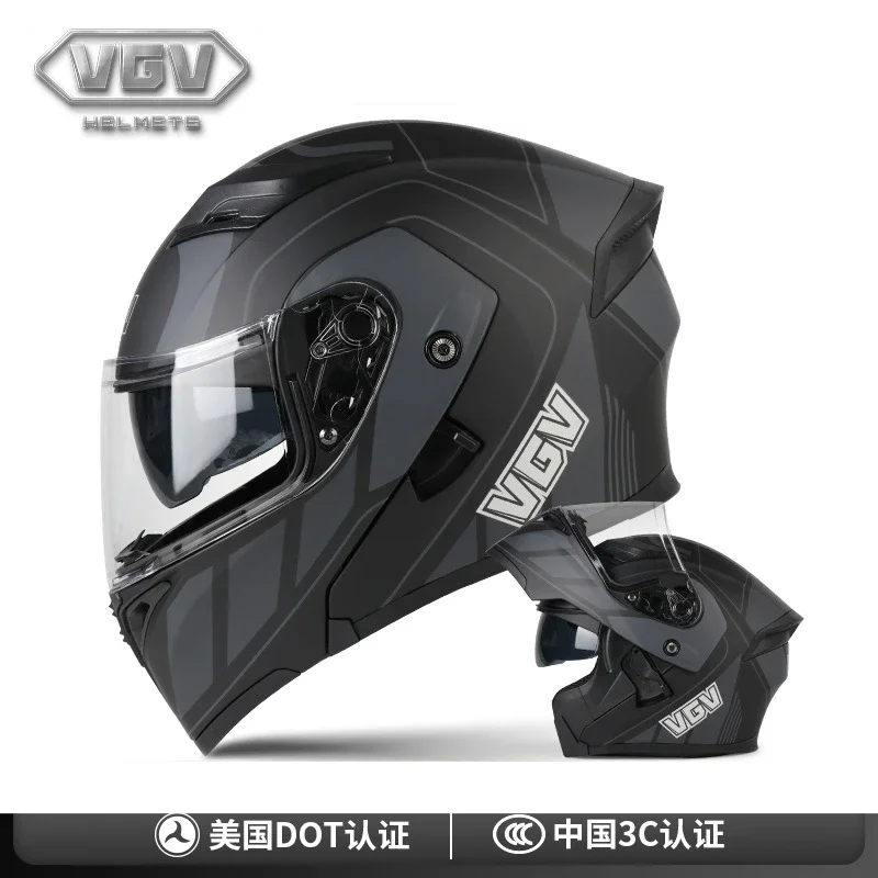 

VGV Motorcycle Helmet 3C GB ECE DOT Certified Uncovered Helmet Motorcycle Full Helmet DOT Winter