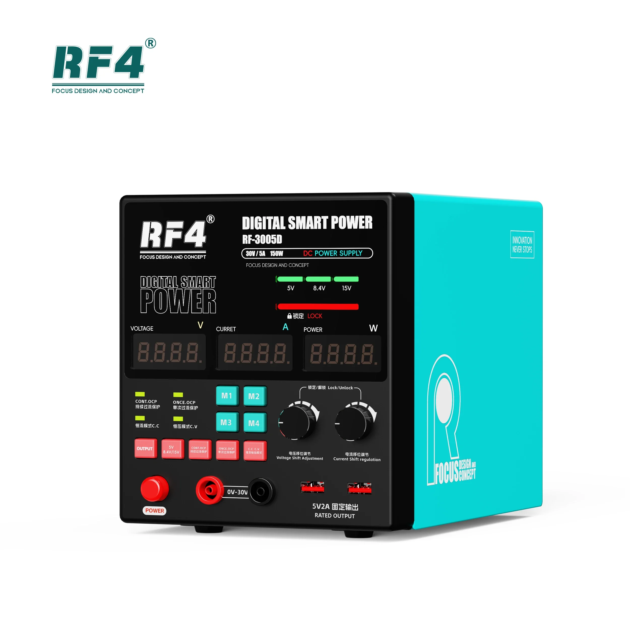 RF-3005PRO Our Model Is A 30V5A Mechanical Instrument With A /MA Automatic Range Switching Function.