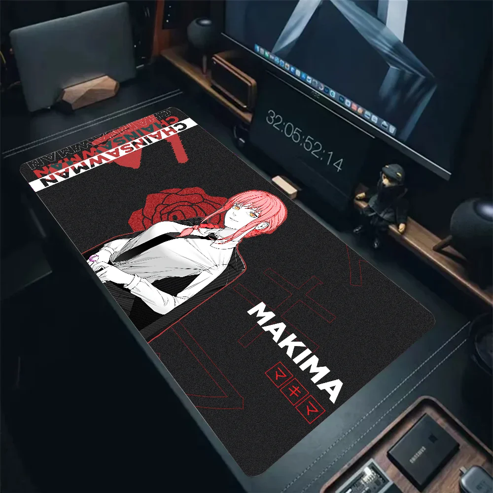 Chainsaw Man Makima Mousepad Mouse Mat Desk Mat With Pad Gaming Accessories Prime Gaming XXL Keyboard Pad Padding Mat