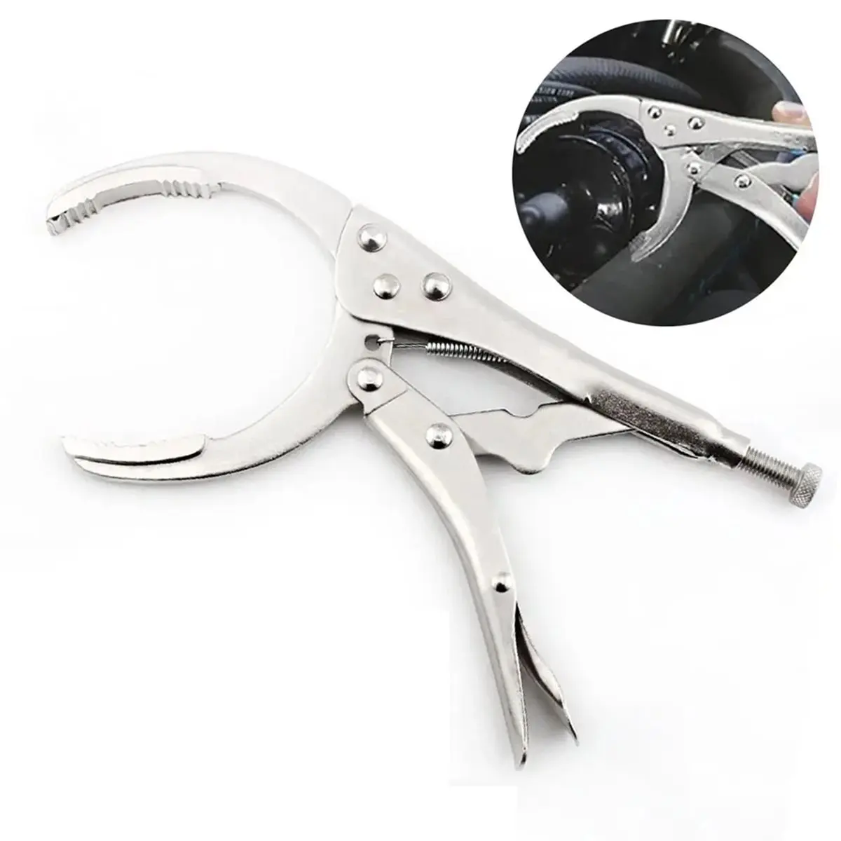 Clamp Filter Wrench Oil Wrench Oil Change Adjustable Multi-Function Engine Oil Filter Wrench Car Disassembly Tool Repair