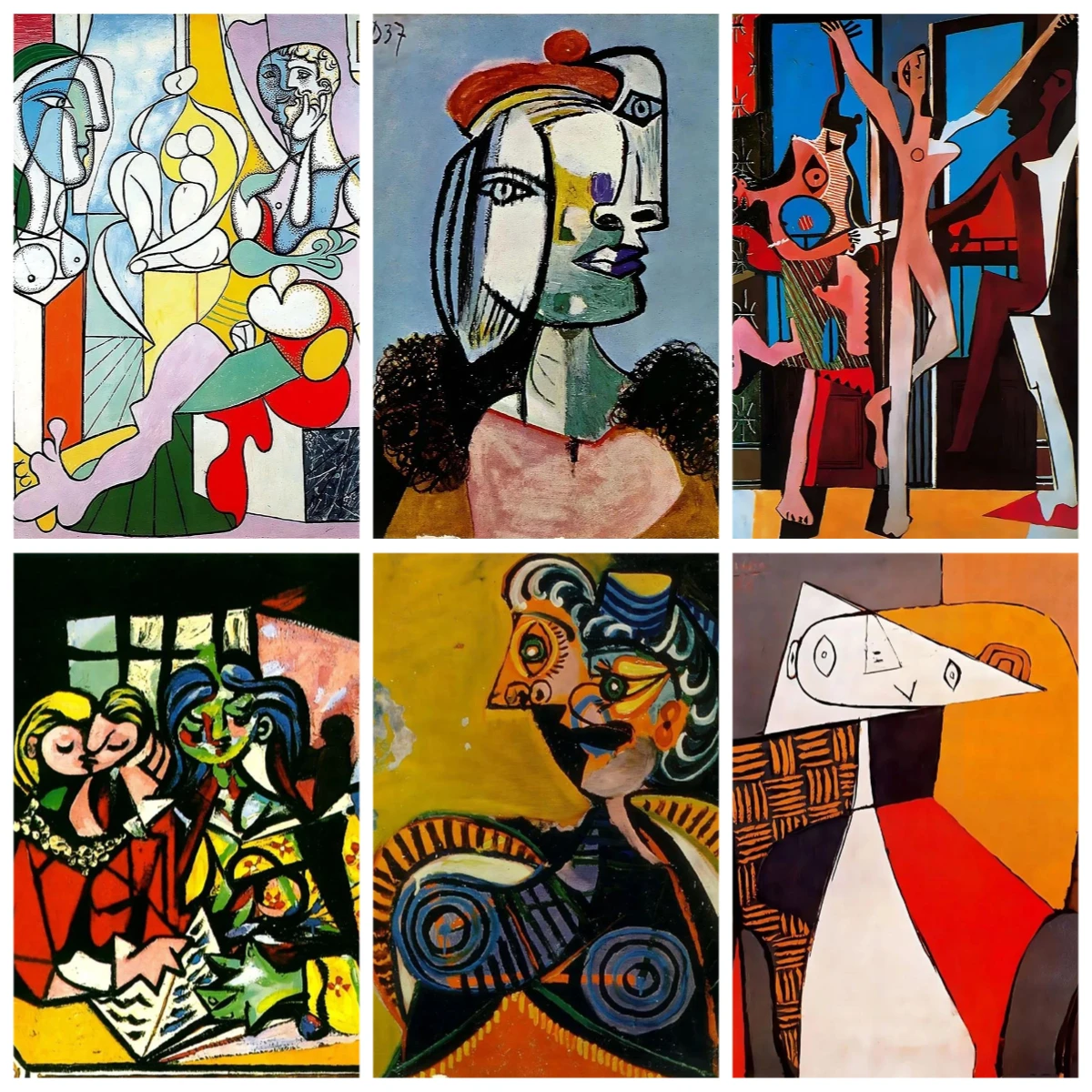 

DIY комплект алмазной живописи, современный абстракционный настенный рисунок Пабло Пикассо, классическое произведение искусства, вышивка ювелирными изделиями, мозаика, вышивка крестиком