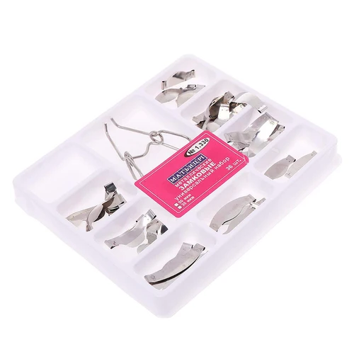 Imagen 2 del producto Banda de matriz Dental, matrices contorneadas seccionales, cuñas de repuesto, Kit Universal de matriz con Clip de resorte