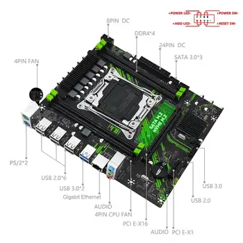Základní deska MACHINIST X99 PR9 s procesorem LGA2011-3 Xeon E5 2630 V4, DDR4 16GB (2*8GB) 2133MHZ RAM, paměť NVME, M.2 SATA 10 nejlepší prodej Kombinace základní desky CPU - №8