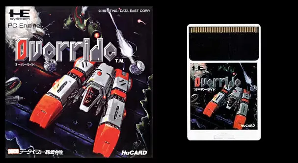 การ์ดเกม 16 บิต PC Engine HU-CARD : รหัสภารกิจ - Override- (เวอร์ชันญี่ปุ่น!!)