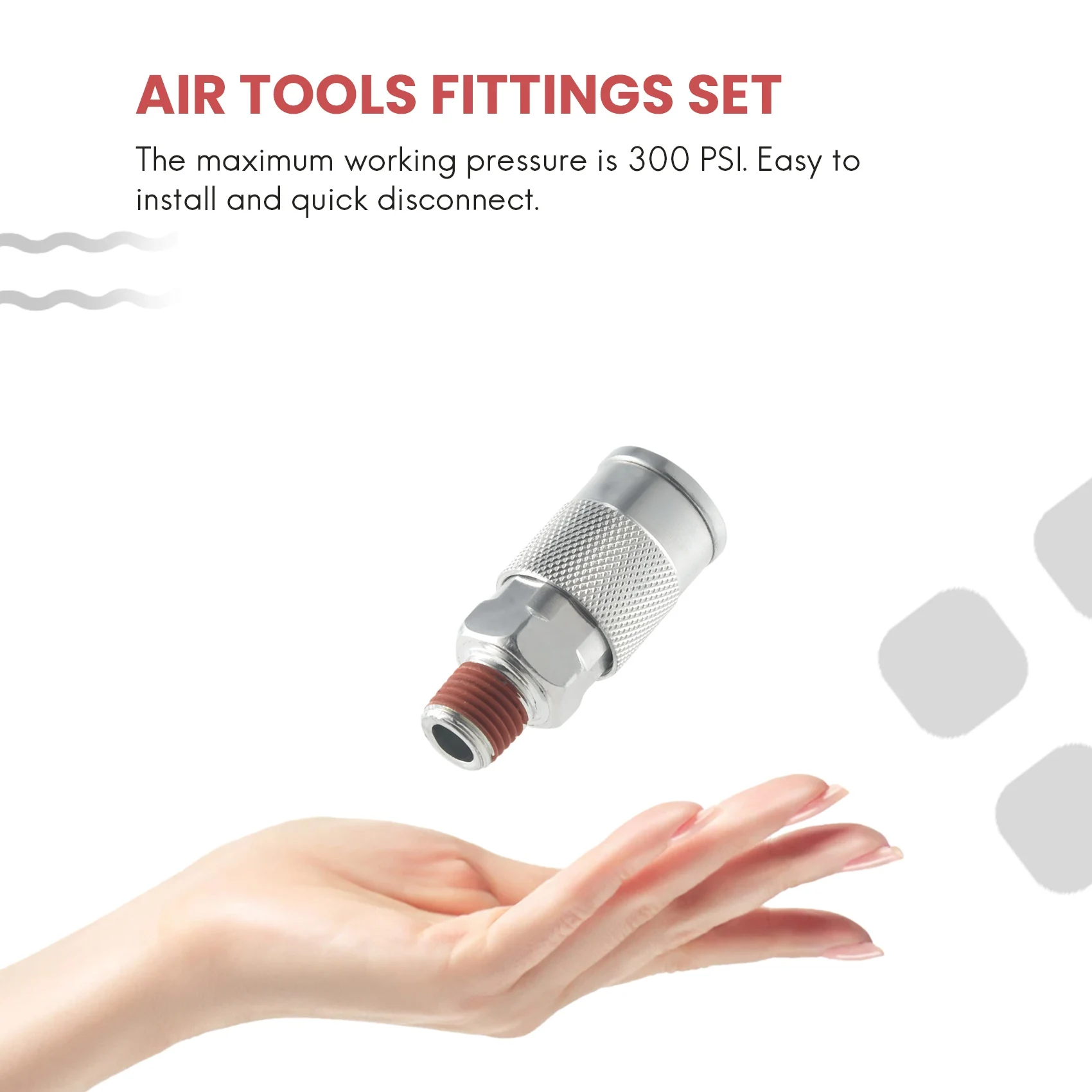 [NEWA76K!】 14 Pieces 1/4 Inch Npt Quick Connect Air Coupler And Plug Kit For Air Compressor Accessories Fittings