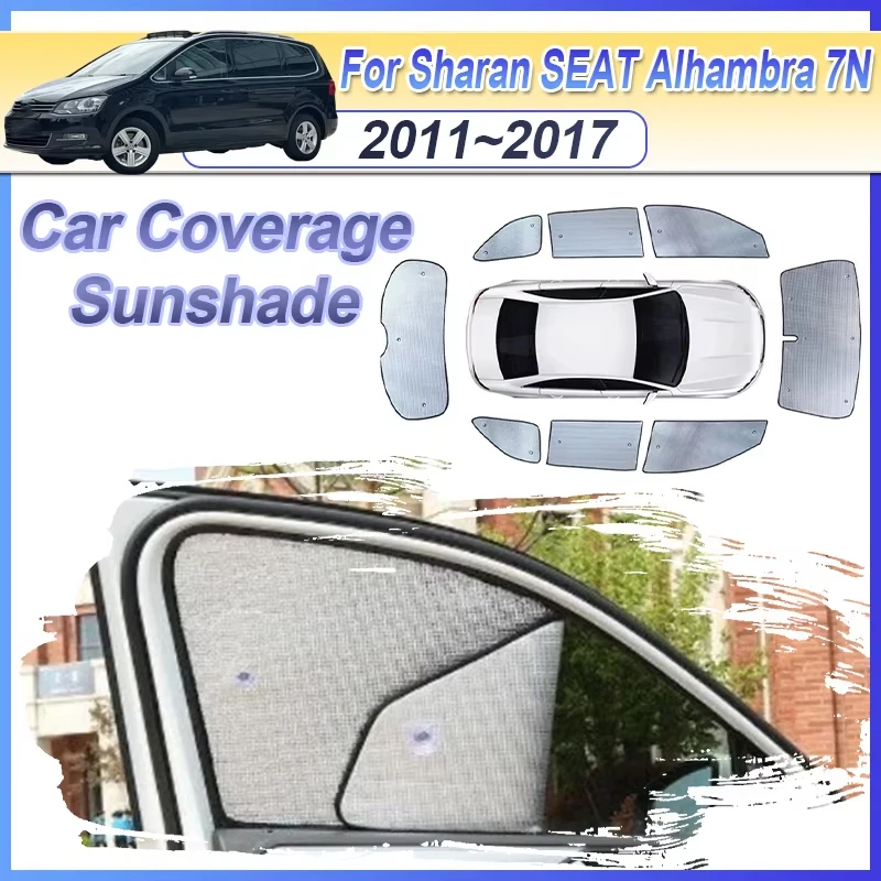 

Автомобильный солнцезащитный козырек для окна VW для Volkswagen Sharan SEAT Alhambra 7N 2011 ~ 2017, защитная крышка, автоаксессуары