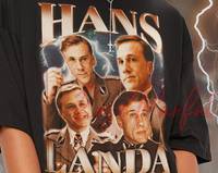 HANS LANDA Retro T-shirt - Christoph Waltz Vintage Shirt Christoph Waltz Fan Club Hans Landa 90's Tees Inglourious Bastrds