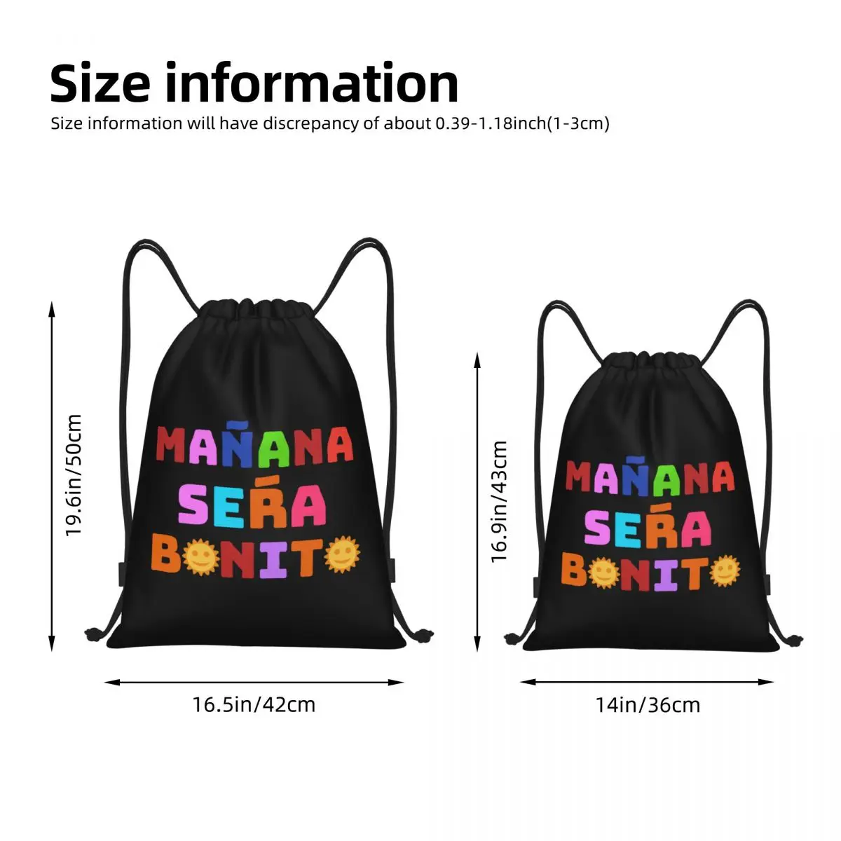 Karol G Manana Sera Bonito Backpack Drawstring Football Bags Gym Bag String Sackpack for Cycling