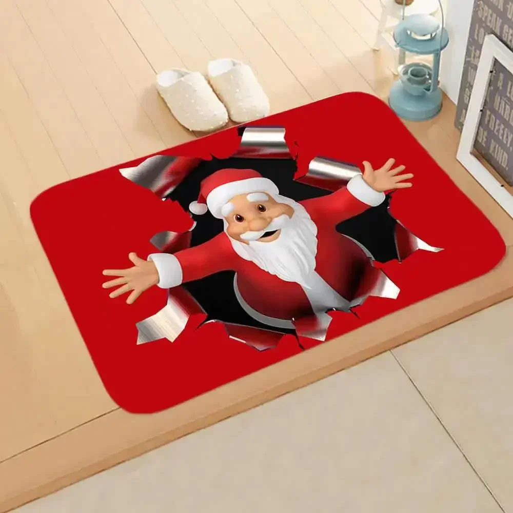 

Merry Christmas Decorations for Home Santa Snowman Doormat Navidad Ornament New Year 2023 Gifts Xmas Party Decor Natal Noel 2022