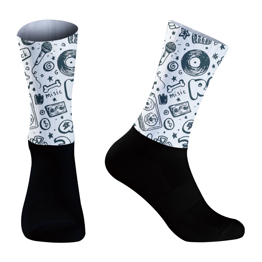 Chaussettes de vélo unisexes pour hommes et femmes, chaussettes de cyclisme, chaussettes de sport de vélo, nouveau, 2024