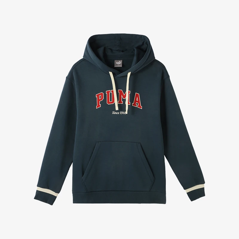 Puma genuine autumn and winter men's and women's American retro loose hooded fleece hoodie 686857-16